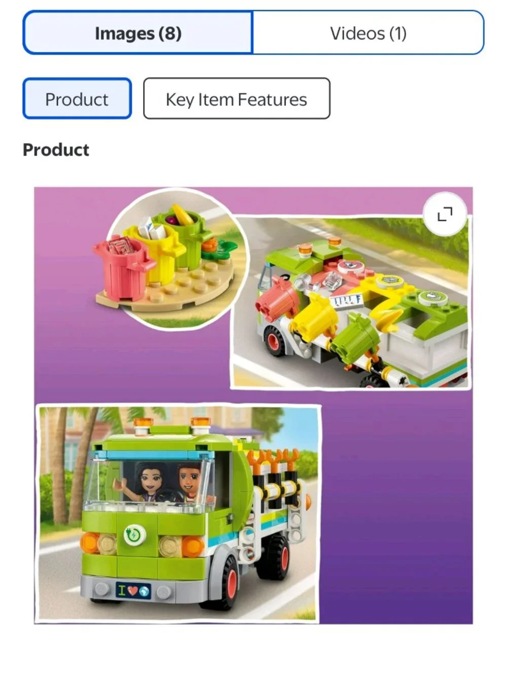 Lego Friends Recycling Truck